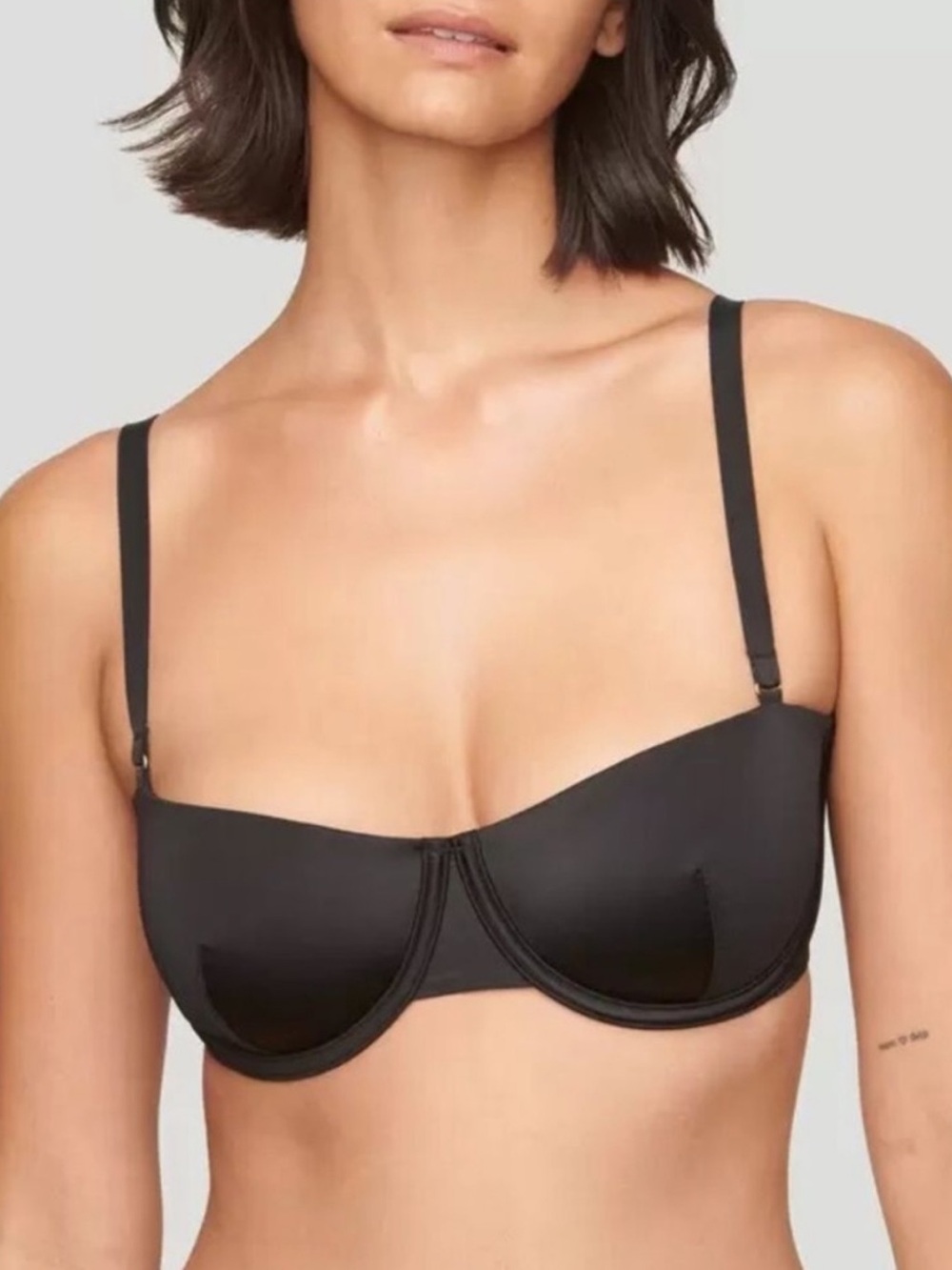 CUUP The Balconette Satin (Black)